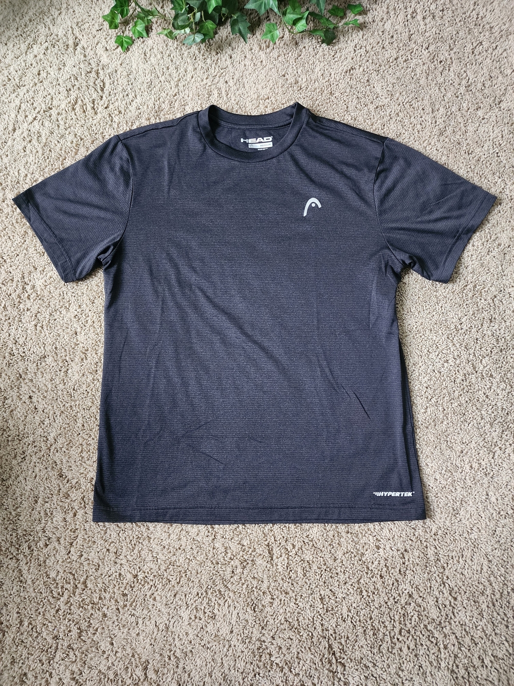 HEAD Men's Dark Gray Hypertek Performance Short Sleeve Tee (DG1)